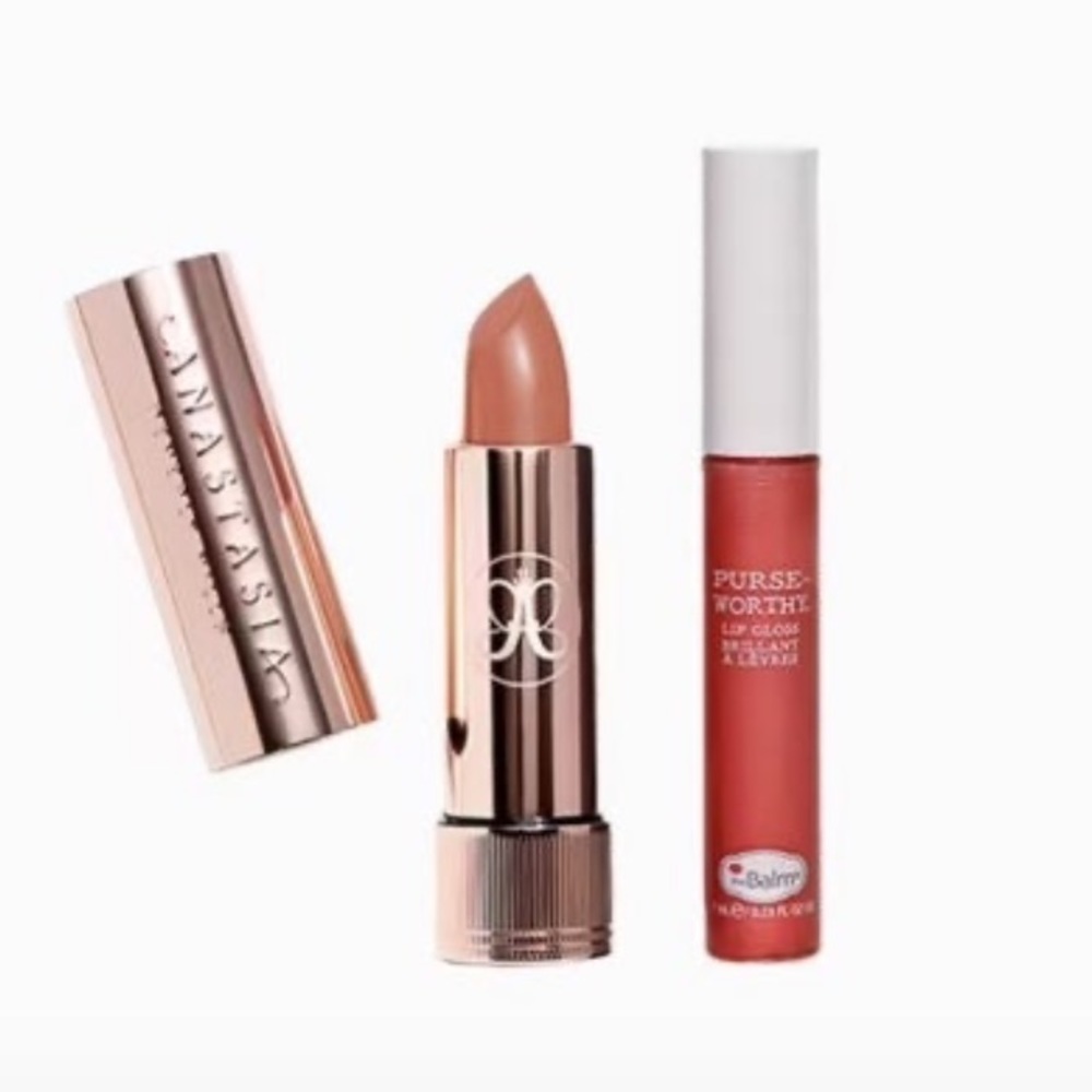 ANASTASIA BEVERLY HILLS warm peach & THEBALM COSMETICS Lip Love Duo NIB